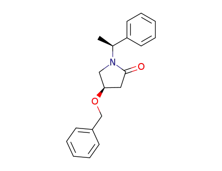 Molecular Structure of 135056-42-7 (1-(1'-phenylethyl)-4-phenylmethoxypyrrolidin-2-one)