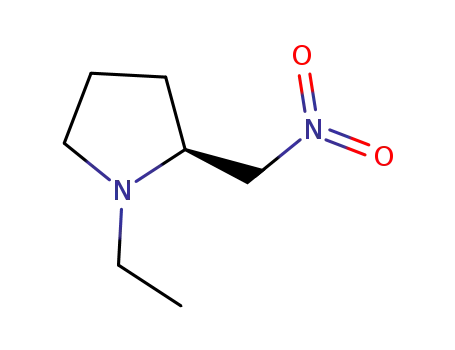 Molecular Structure of 265315-52-4 (N-Ethyl_2-Nitromethylpyrrolidine)