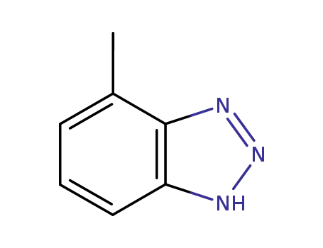 Molecular Structure of 29878-31-7 (4-methyl-1H-benzotriazole)