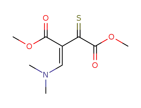 Molecular Structure of 154917-81-4 (Butanedioic acid, [(dimethylamino)methylene]thioxo-, dimethyl ester,
(E)-)
