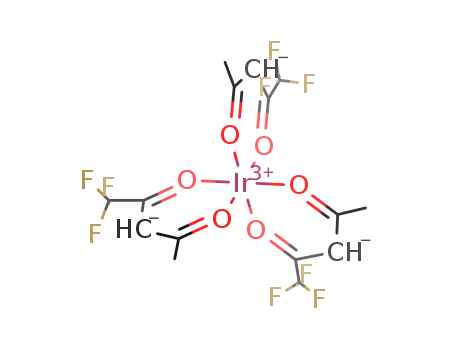 30301-73-6,Iridium,tris(1,1,1-trifluoro-2,4-pentanedionato-kO,kO')- (9CI),Iridium,tris(1,1,1-trifluoro-2,4-pentanedionato)- (8CI); Iridium,tris(1,1,1-trifluoro-2,4-pentanedionato-O,O')-; 2,4-Pentanedione,1,1,1-trifluoro-, iridium complex;Tris(1,1,1-trifluoropentane-2,4-dionato-O,O')iridium;Tris(trifluoroacetylacetonato)iridium