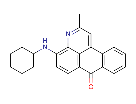 7H-Naphtho[1,2,3-de]quinolin-7-one,4-(cyclohexylamino)-2-methyl-