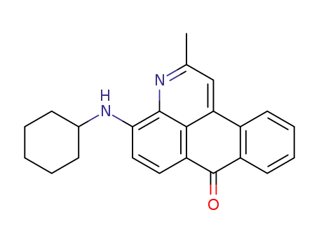 7H-Dibenz[f,ij]isoquinolin-7-one, 4-(cyclohexylamino)-2-methyl-
