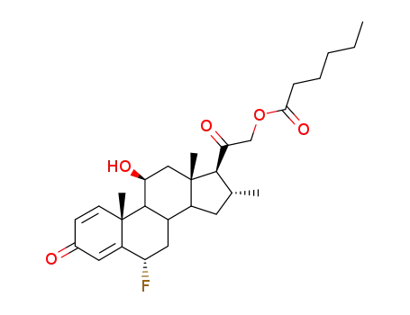 Molecular Structure of 303-40-2 (Fluocoutolone Hexanoate)