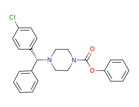 Molecular Structure of 1136010-90-6 (chlorophenyl)phenylMethyl]-1-piperazi-necarboxylic acid, phenyl ester)