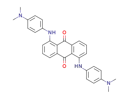 Molecular Structure of 3008-76-2 (9,10-Anthracenedione,1,5-bis[[4-(dimethylamino)phenyl]amino]-)