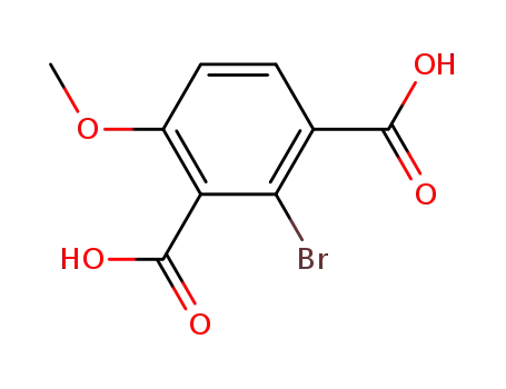 Molecular Structure of 23453-91-0 (2-Brom-4-methoxy-isophthalsaeure)