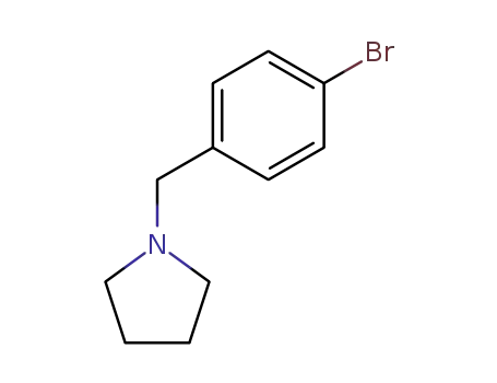 Molecular Structure of 4897-55-6 (Pyrrolidine, 1-[(4-bromophenyl)methyl]-)