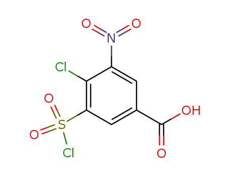 Molecular Structure of 22892-95-1 (4-CHLORO-3-CHLOROSULFONYL-5-NITROBENZOIC ACID)