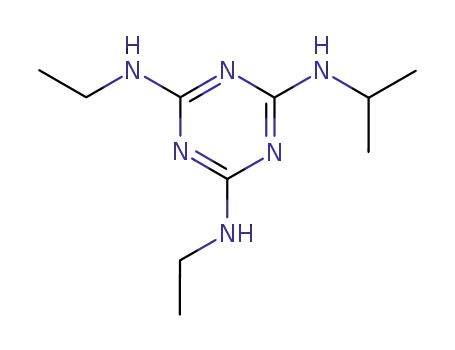 Molecular Structure of 30360-19-1 (N,N'-diethyl-N''-isopropyl-1,3,5-triazine-2,4,6-triamine)