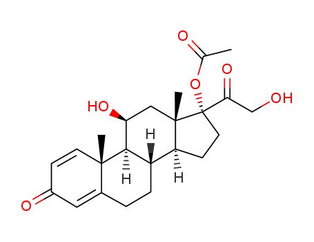 52628-64-5,Pregna-1,4-diene-3,20-dione, 17-(acetyloxy)-11,21-dihydroxy-, (11beta)-,