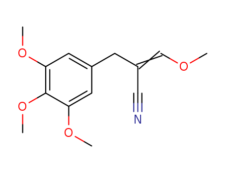 Benzenepropanenitrile,3,4,5-trimethoxy-a-(methoxymethylene)-