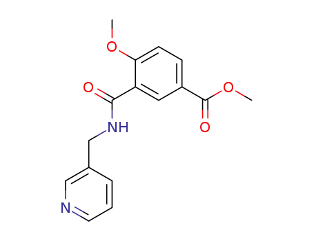 Molecular Structure of 479579-02-7 (methyl 4-methoxy-3-(3-pyridinylmethylaminocarbonyl)benzoate)