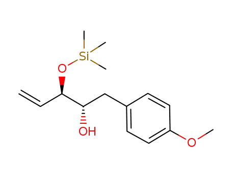 Molecular Structure of 173266-46-1 ((2S,3R)-1-(4-Methoxy-phenyl)-3-trimethylsilanyloxy-pent-4-en-2-ol)