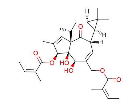Molecular Structure of 1356187-34-2 (ingenol 3,20-di-angelate)