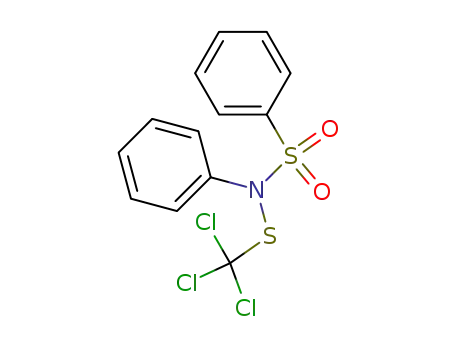 Molecular Structure of 2280-49-1 (N-Phenyl-N-((trichloromethyl)thio)benzenesulfonamide)