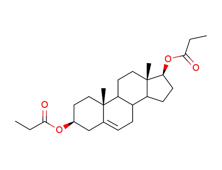 Molecular Structure of 2297-30-5 (androst-5-ene-(3beta,17beta)-diol dipropionate)