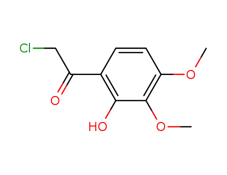 Molecular Structure of 7507-92-8 (2-chloro-1-(2-hydroxy-3,4-dimethoxyphenyl)ethanone)