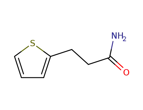 Molecular Structure of 26359-22-8 (3-(thiophen-2-yl)-propionamide)