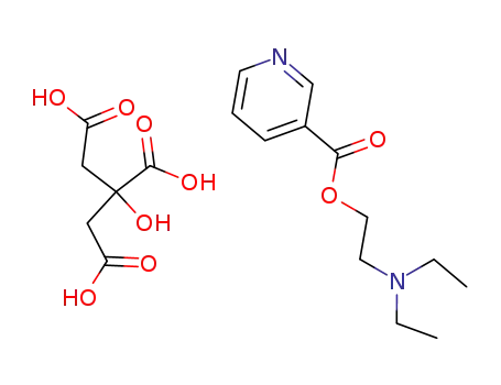 Molecular Structure of 1641-74-3 (Nicametate citrate)