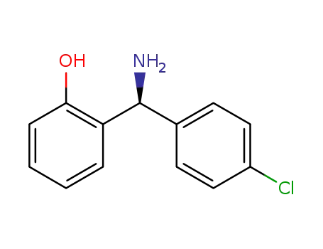 Molecular Structure of 1334247-23-2 ((S)-2-(amino(4-chlorophenyl)methyl)phenol)