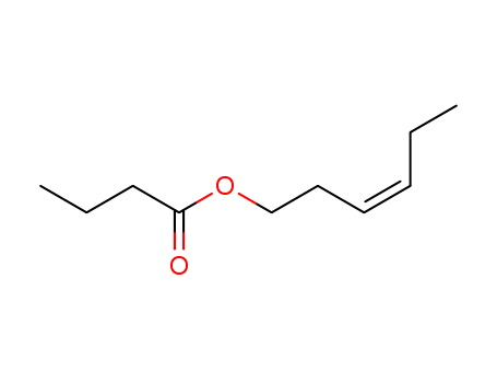 16491-36-4,CIS-3-HEXENYL BUTYRATE,Butanoicacid, (3Z)-3-hexenyl ester (9CI);Butanoic acid, 3-hexenyl ester, (Z)-;Butyricacid, 3-hexenyl ester, (Z)- (8CI);(Z)-3-Hexen-1-ol butanoate;(Z)-3-Hexen-1-ylbutyrate;(Z)-3-Hexenyl butanoate;(Z)-3-Hexenyl butyrate;cis-3-Hexenylbutanoate;cis-3-Hexenyl butyrate;cis-Hex-3-en-1-yl butyrate;