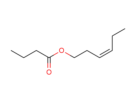 Molecular Structure of 16491-36-4 (Butanoic acid,(3Z)-3-hexen-1-yl ester)