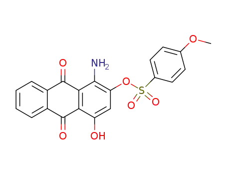 1-Amino-9,10-dihydro-4-hydroxy-9,10-dioxo-2-anthryl 4-methoxybenzenesulphonate