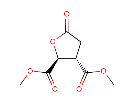 Molecular Structure of 16496-38-1 (dimethyl tetrahydro-5-oxofuran-2,3-dicarboxylate)