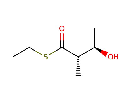 Molecular Structure of 213319-90-5 ((+)-S-ethyl (2S,3R)-3-hydroxy-2-methylbutanethioate)
