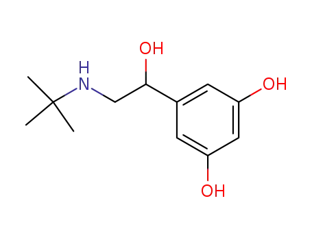 Molecular Structure of 23031-25-6 (5-(1-Hydroxy-2-tert-butylamino-ethyl)benzene-1,3-diol)