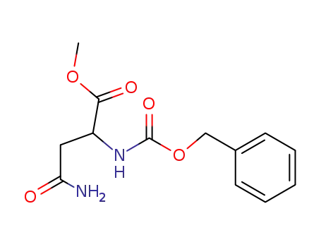 Molecular Structure of 160348-01-6 (N-benzyloxycarbonyl-D,L-asparagine methyl ester)