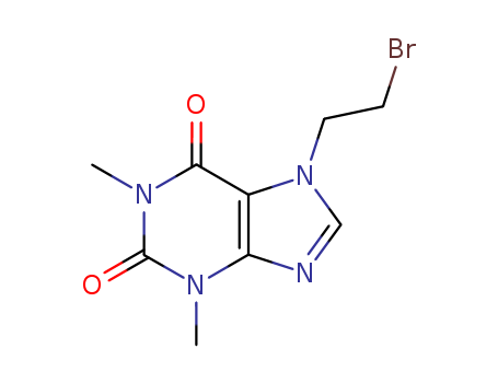 23146-05-6,7-(2-bromoethyl)-3,7-dihydro-1,3-dimethyl-1H-purine-2,6-dione,Theophylline,7-(2-bromoethyl)- (7CI,8CI);7-(2-Bromoethyl)-1,3-dimethylxanthine;7-(2-Bromoethyl)theophylline;7-b-Bromoethyltheophylline;