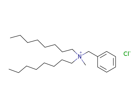 16345-80-5,benzylmethyldioctylammonium chloride,Ammonium,benzylmethyldioctyl-, chloride (8CI); Benzenemethanaminium,N-methyl-N,N-dioctyl-, chloride (9CI); Dioctylbenzylmethylammonium chloride