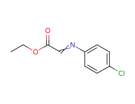 Molecular Structure of 121641-61-0 ((E)-ethyl 2-[(4-chlorophenyl)imino]acetate)