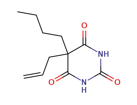 2,4,6(1H,3H,5H)-Pyrimidinetrione,5-butyl-5-(2-propen-1-yl)-