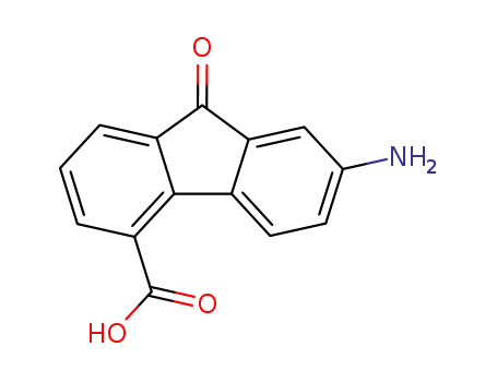 Molecular Structure of 16304-61-3 (7-amino-9-oxo-9H-fluorene-4-carboxylic acid)