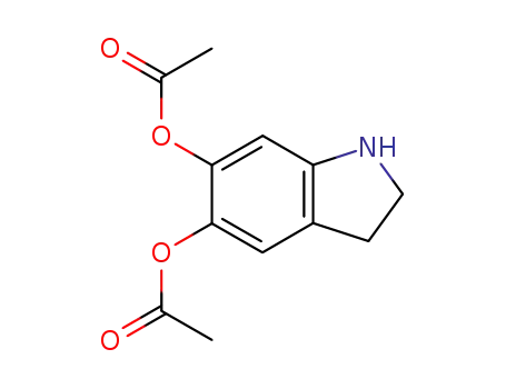 Molecular Structure of 15937-11-8 (5,6-diacetoxy-2,3-dihydro-indole)