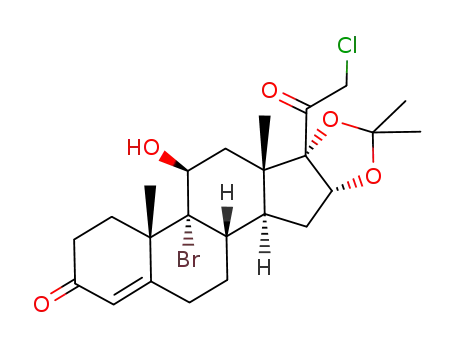 9-Brom-21-chlor-11β-hydroxy-16α,17-isopropylidendioxy-4-pregnen-3,20-dion