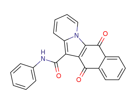 Molecular Structure of 3135-54-4 (6,11-dihydro-6,11-dioxo-N-phenylbenzo[f]pyrido[1,2-a]indole-12-carboxamide)