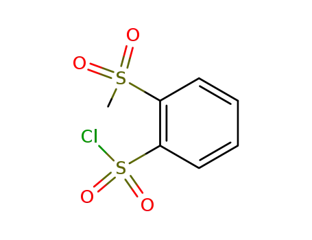Molecular Structure of 89265-35-0 (2-(METHYLSULFONYL)BENZENESULFONYL CHLORIDE)