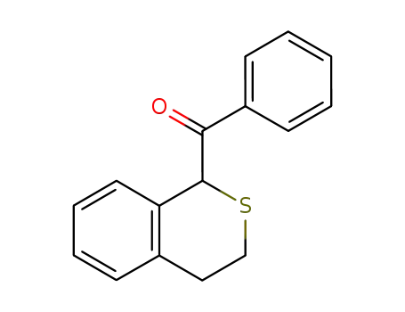 Molecular Structure of 77928-12-2 (Methanone, (3,4-dihydro-1H-2-benzothiopyran-1-yl)phenyl-)