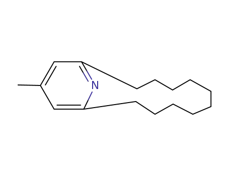 Molecular Structure of 31573-45-2 (14-methyl-16-azabicyclo[10.3.1]hexadeca-1(16),12,14-triene)