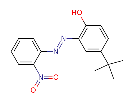 Molecular Structure of 27959-42-8 (4-tert-Butyl-2-(2-nitro-phenylazo)-phenol)