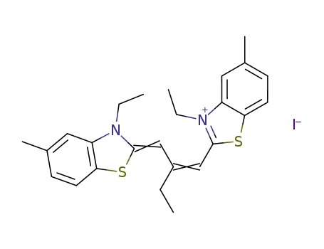 3-Ethyl-2-{2-[(3-ethyl-5-methyl-1,3-benzothiazol-2(3H)-ylidene)methyl]but-1-en-1-yl}-5-methyl-1,3-benzothiazol-3-ium iodide