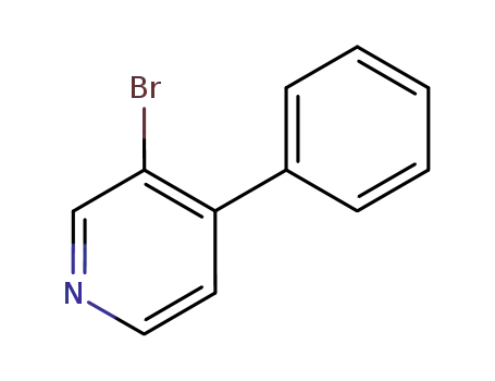 Molecular Structure of 88345-89-5 (3-BROMO-4-PHENYLPYRIDINE)