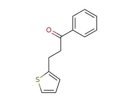 Molecular Structure of 71777-98-5 (1-Propanone, 1-phenyl-3-(2-thienyl)-)
