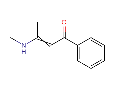 Molecular Structure of 14091-93-1 (1-Phenyl-3-(methylamino)-2-butene-1-one)