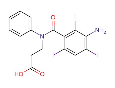 N-(3-AMINO-2,4,6-TRIIODOBENZOYL)-N-(2-CARBOXYETHYL)ANILINE
