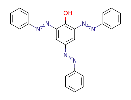 Molecular Structure of 13014-91-0 (2,4,6-Tris(phenylazo)phenol)
